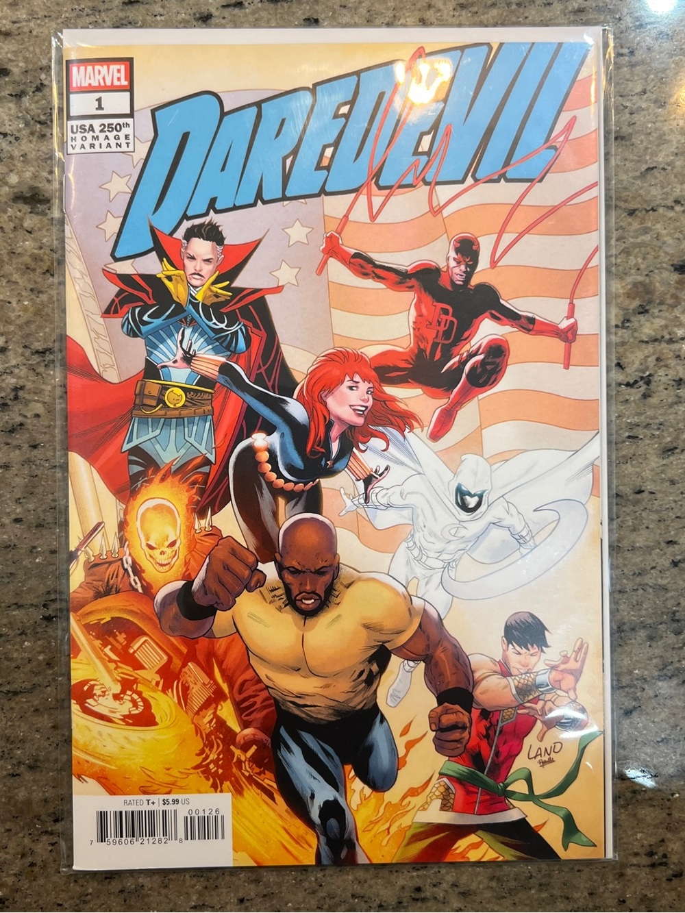 Daredevil #1 Marvel Comics Greg Land 250th Homage Variant